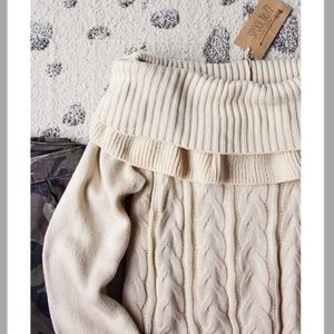 Off the shoulder sweater